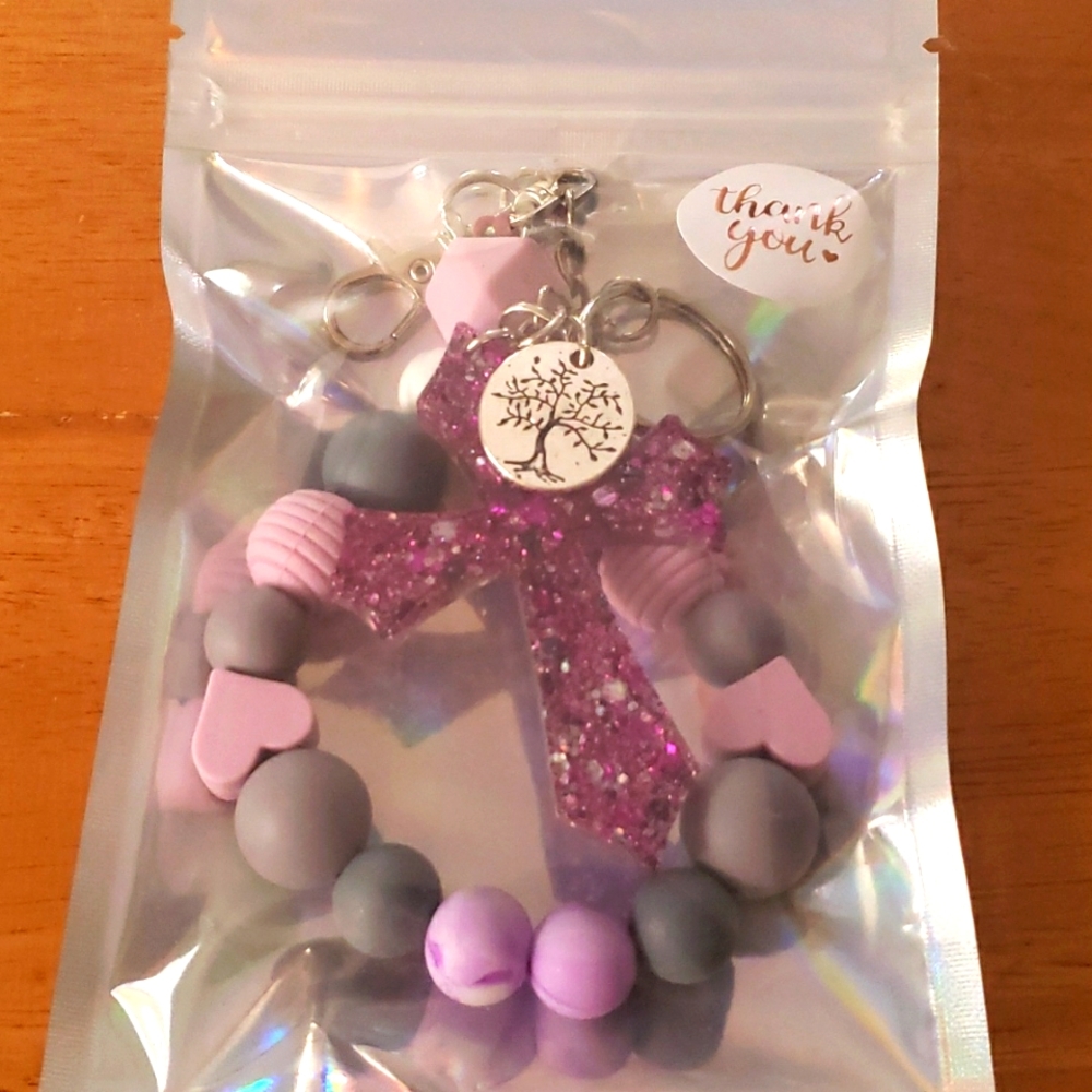 Silicone ball key chain